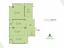 Sale new building 4 rooms 156 m²,  Elmler Akademiyasi m.